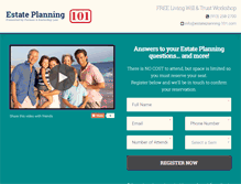 Tablet Screenshot of estateplanning-101.com